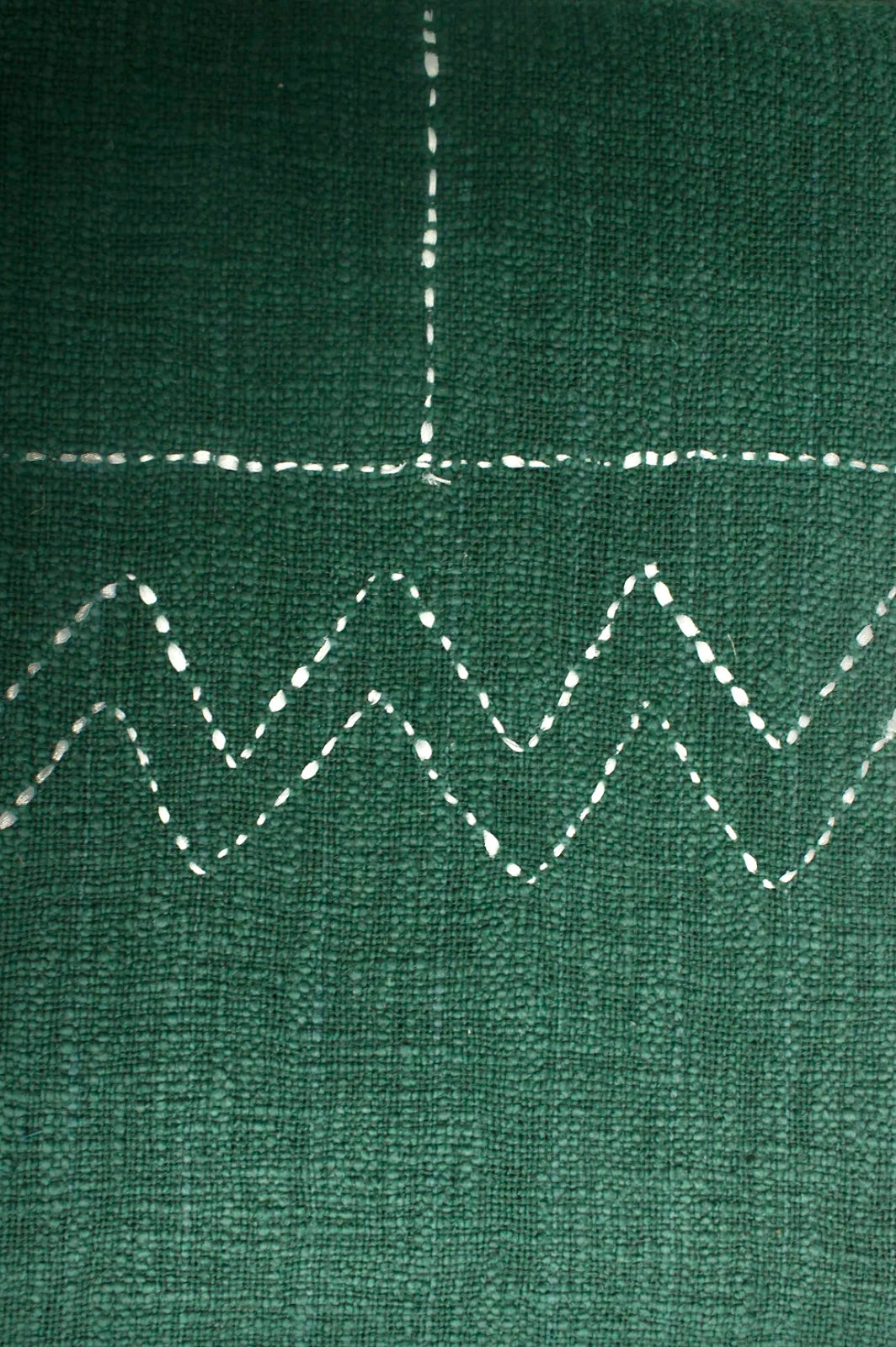 Handcrafted Kantha Handloom throw, featuring intricate running stitch embroidery on soft, woven fabric. A beautiful blend of tradition and comfort, perfect for adding warmth and cultural charm to your space.