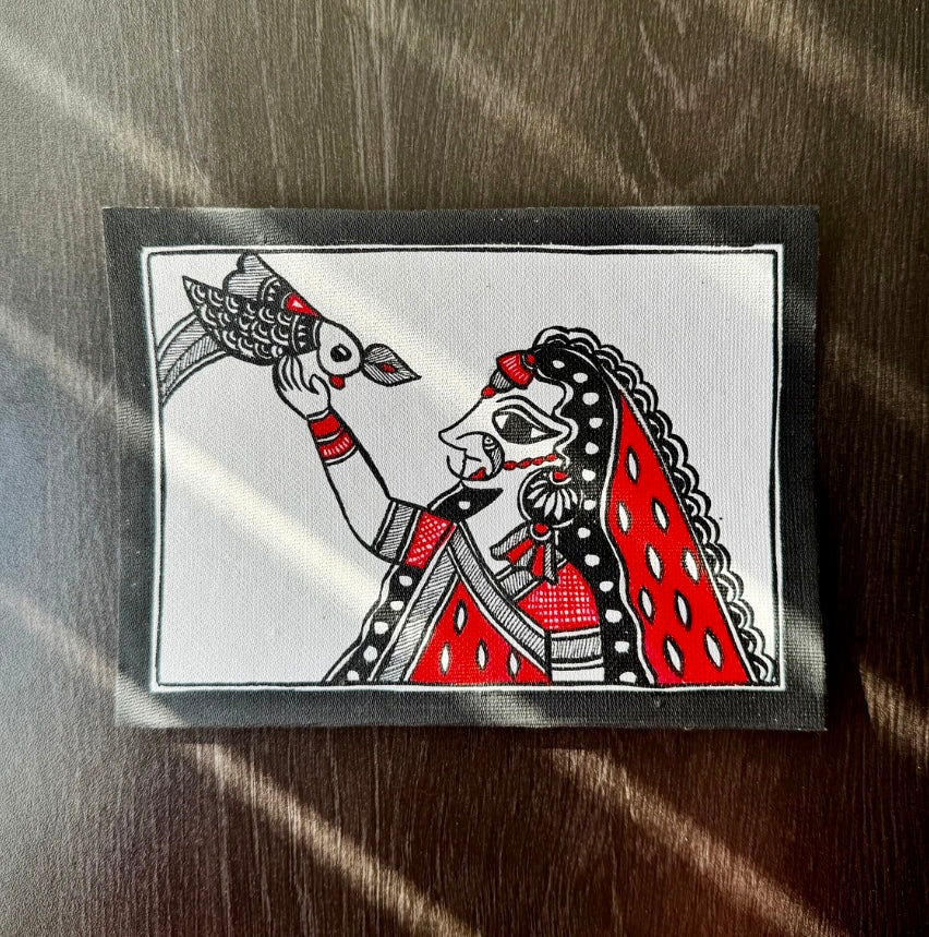 Charming small-sized Madhubani art paintings, featuring intricate hand-painted designs with vibrant colors and traditional motifs. A perfect blend of cultural heritage and artistic beauty to enhance your space.