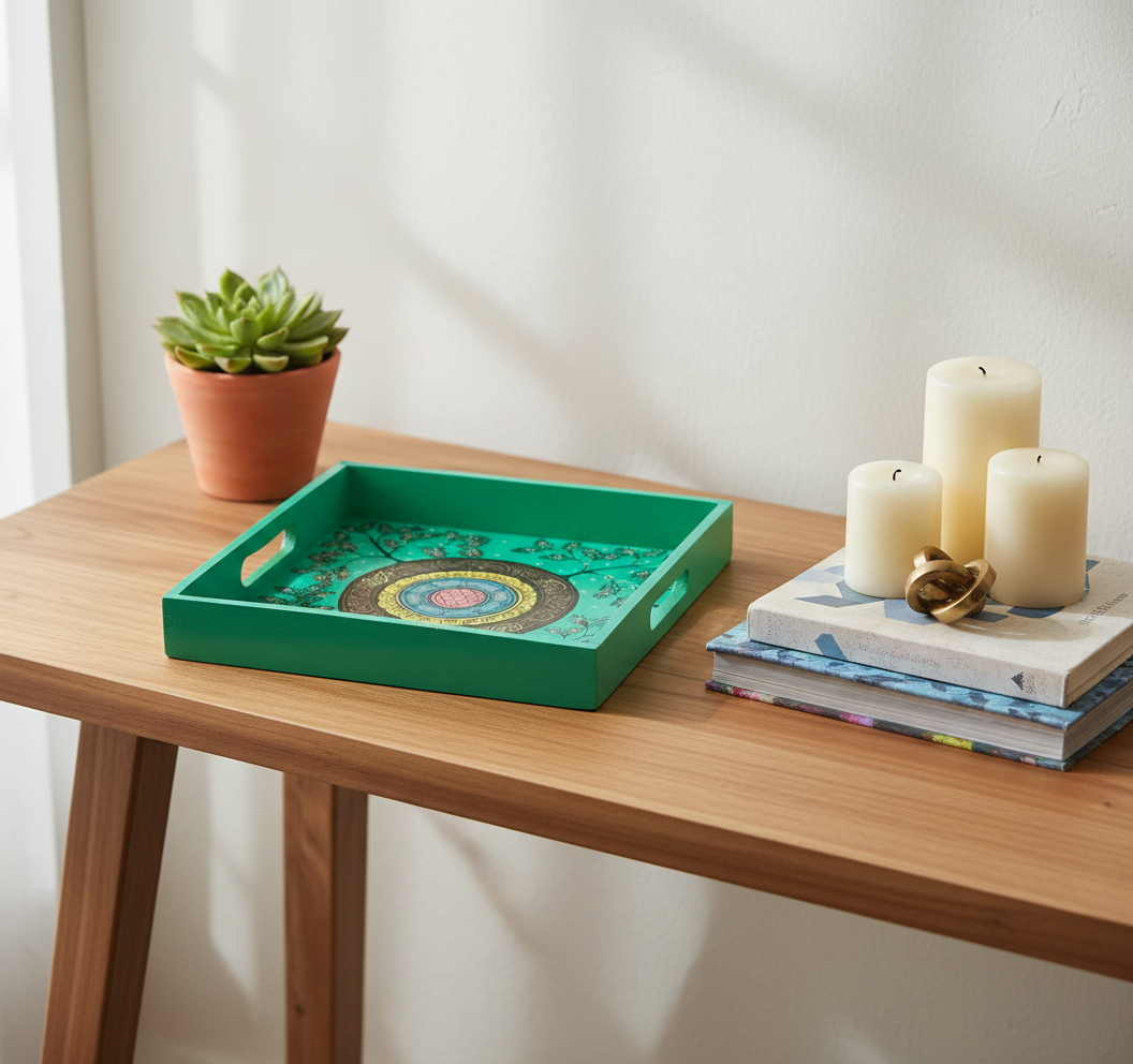 Heritage treasures with Pattachitra art trays