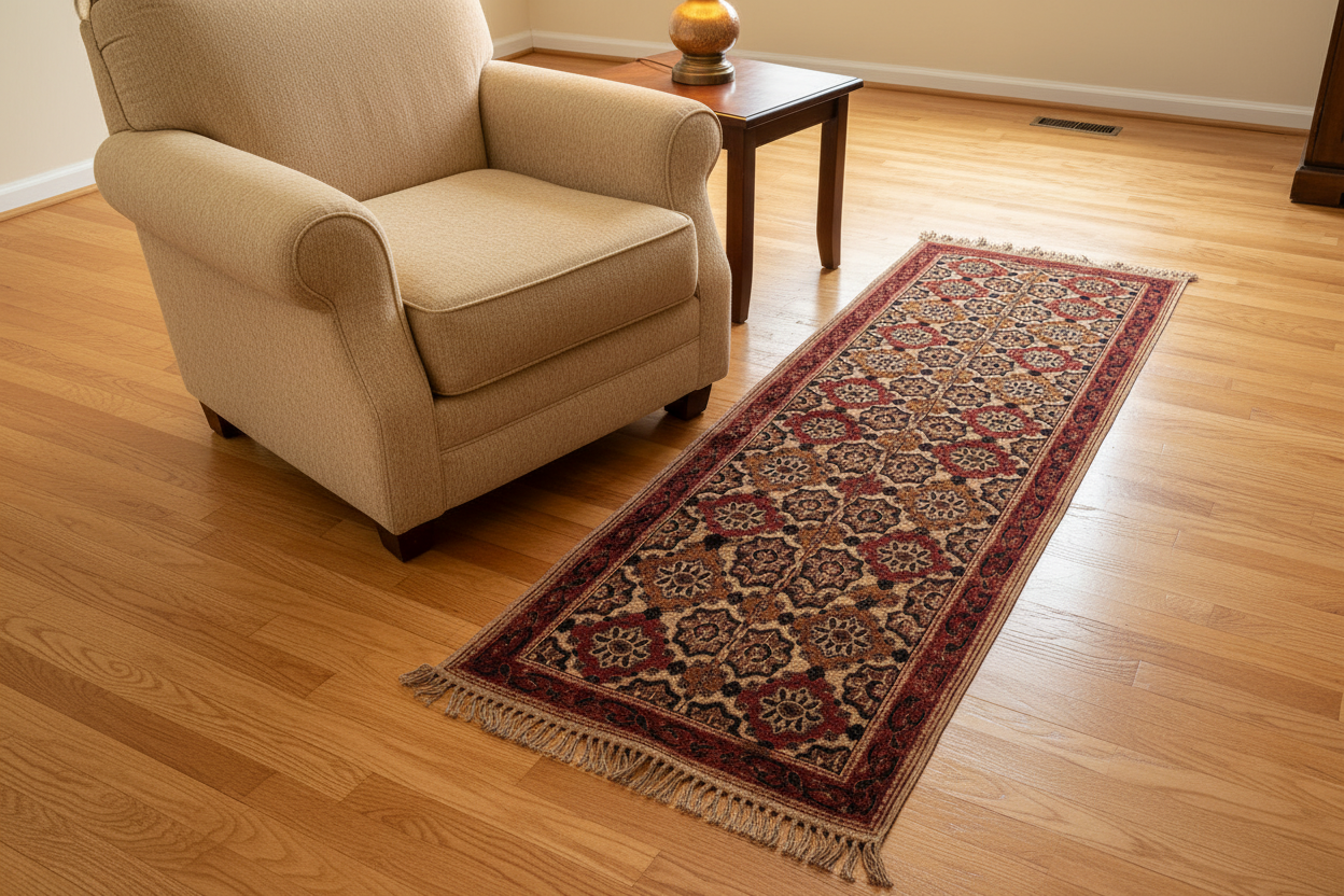Warangal Kalamkari Dhurrie Rug from Telangana, India - Coming soon…