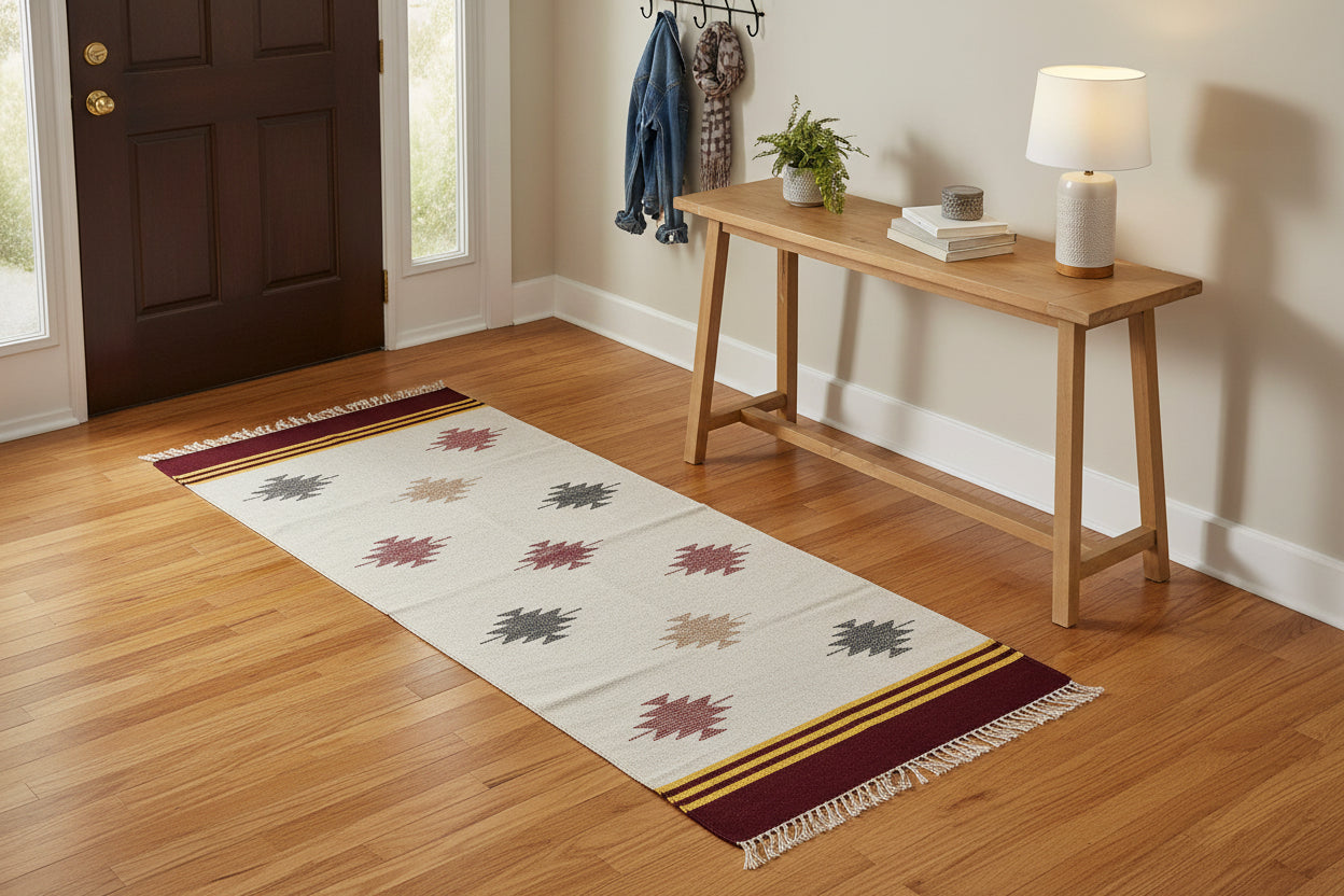 Warangal Dhurrie | Handwoven Flatweave Rug from India