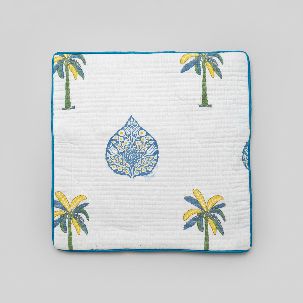 Hand Block Printed Cushion Cover from Gujarat