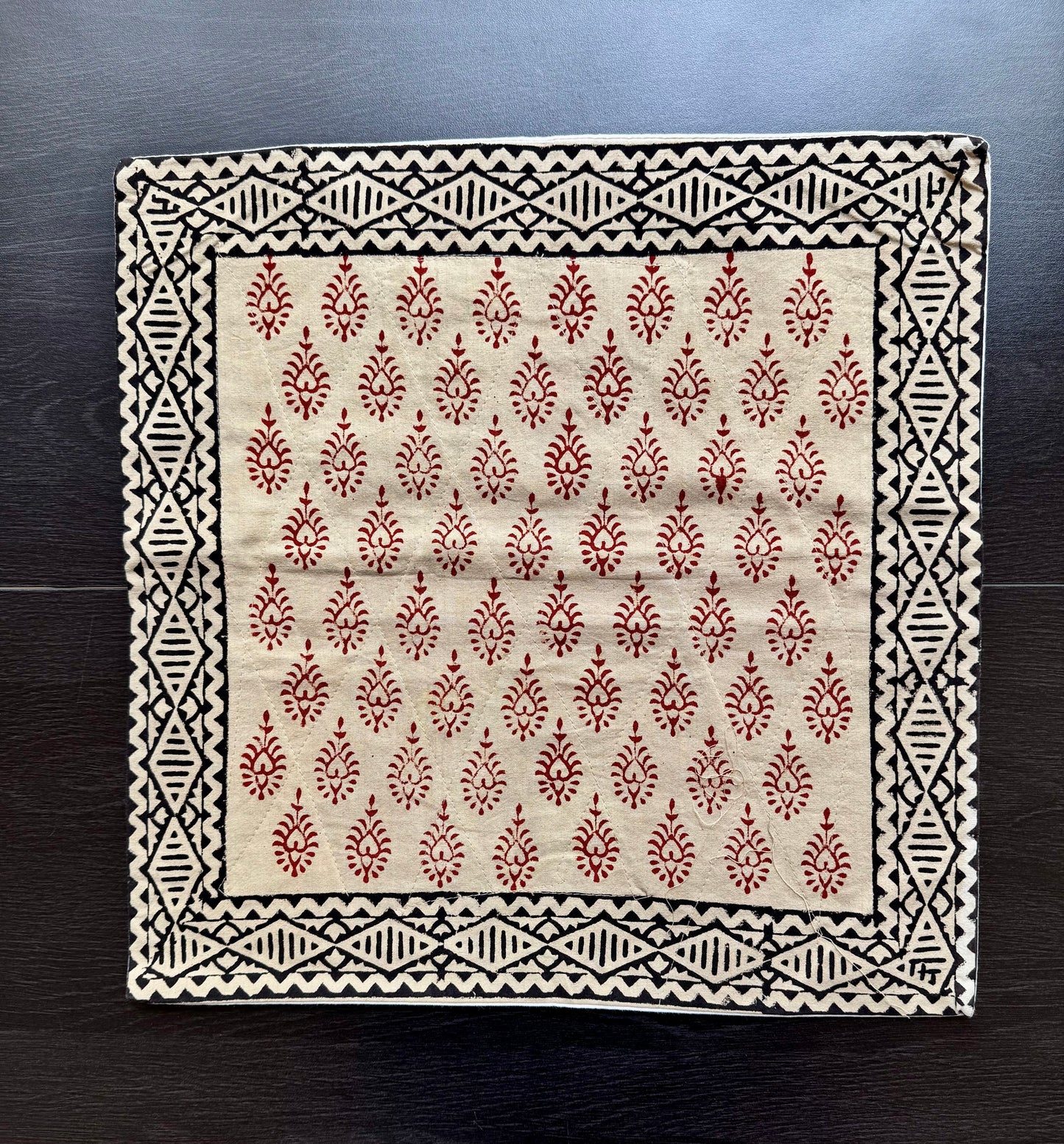 Hand Block Printed Cushion Cover from Gujarat