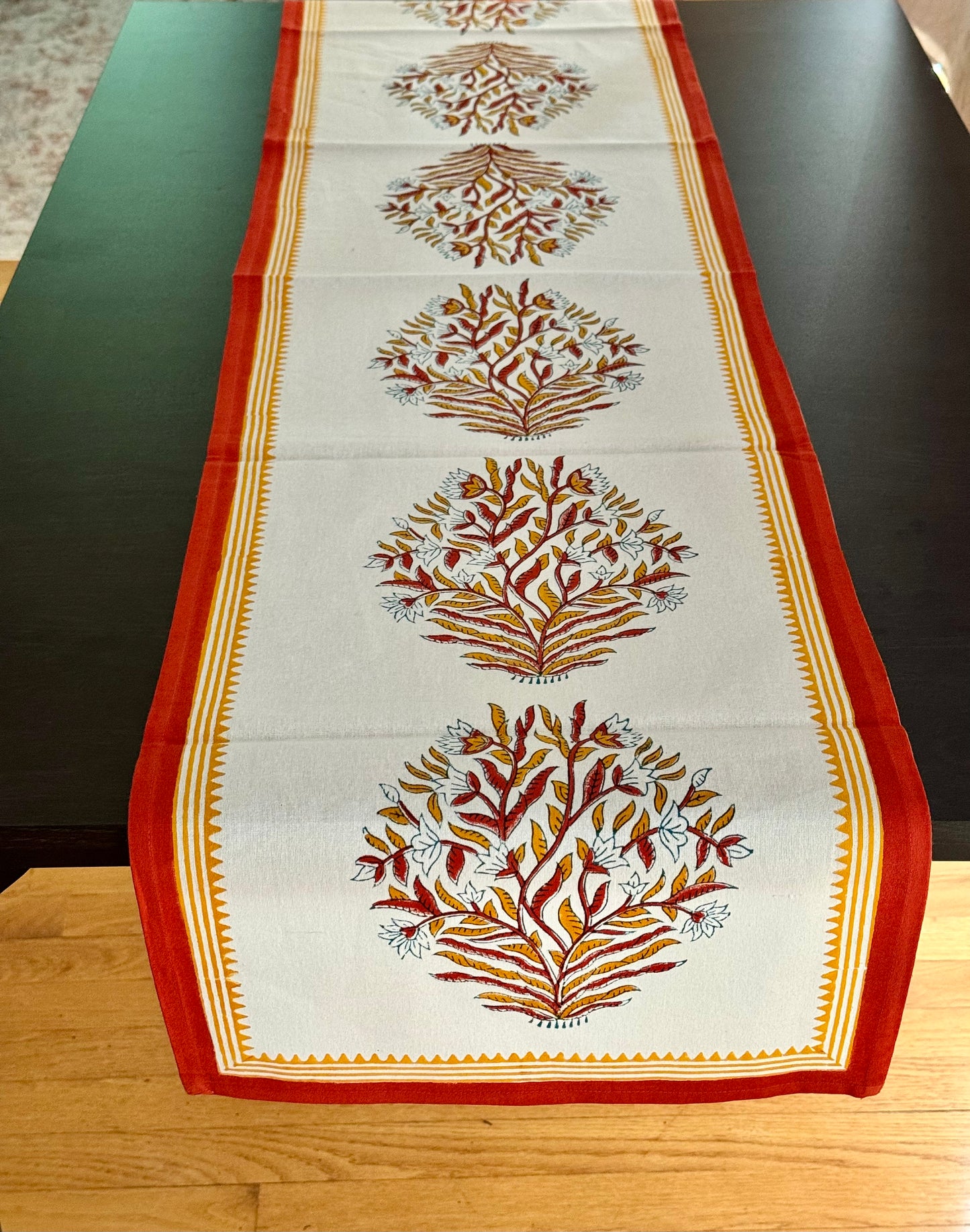 Hand Block Printed Table Runner