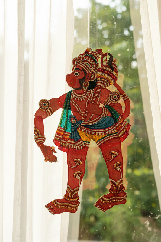 Tholu Bommalata Leather Puppets – Ram, Sita & Hanuman