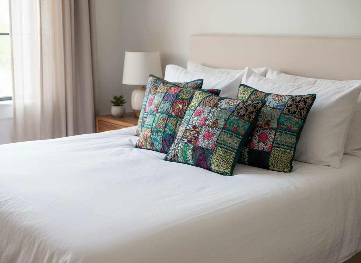 Khambhadia Patchwork Cushion Covers