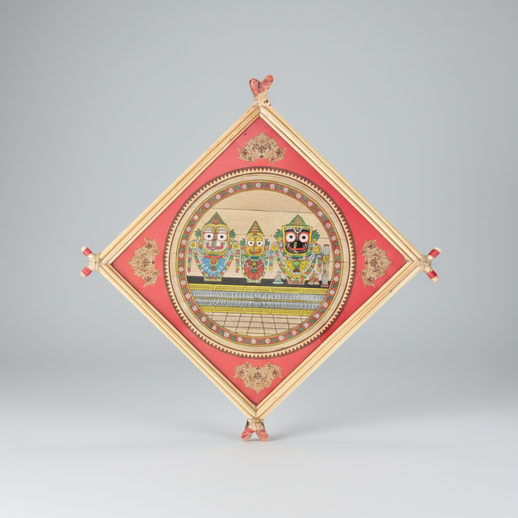 Jagannath trio in Pattachitra style