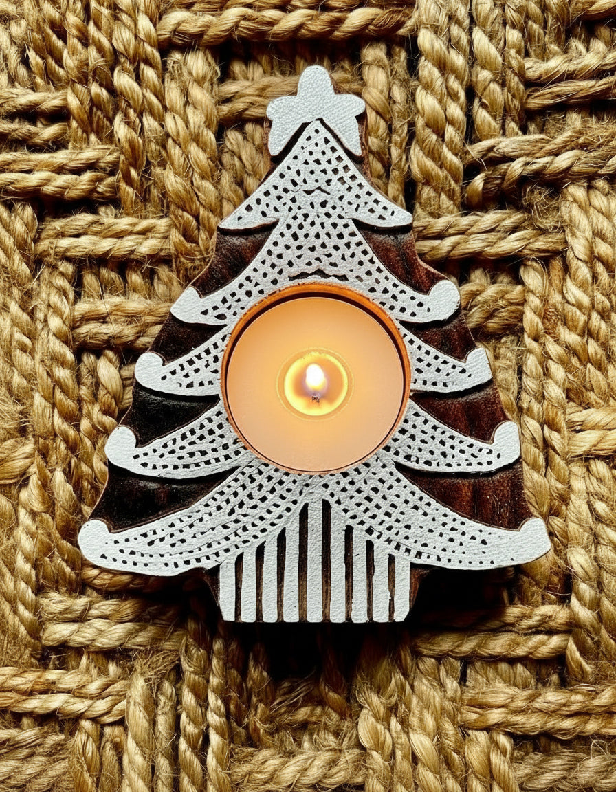Wooden comb with silver metal teeth on a textured brown background
