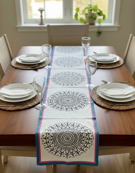 Hand Block Print Table Runners